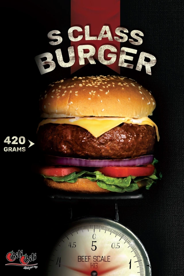 chili burger S CLASS 420 gm